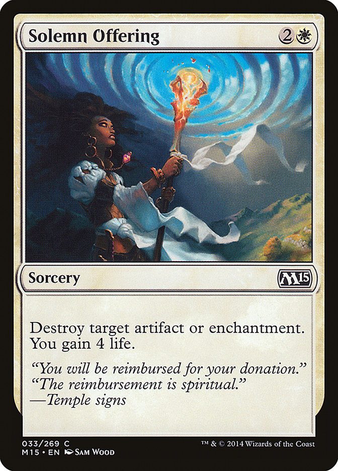 Solemn Offering [Magic 2015] | Game Master's Emporium (The New GME)