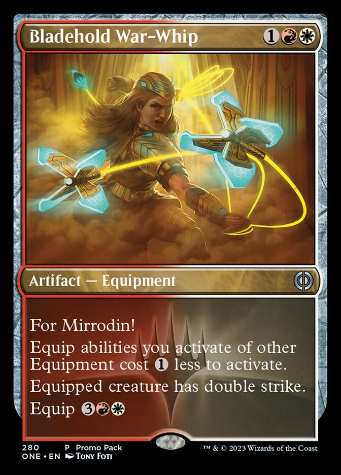 Bladehold War-Whip (Promo Pack) [Phyrexia: All Will Be One Promos] | Game Master's Emporium (The New GME)