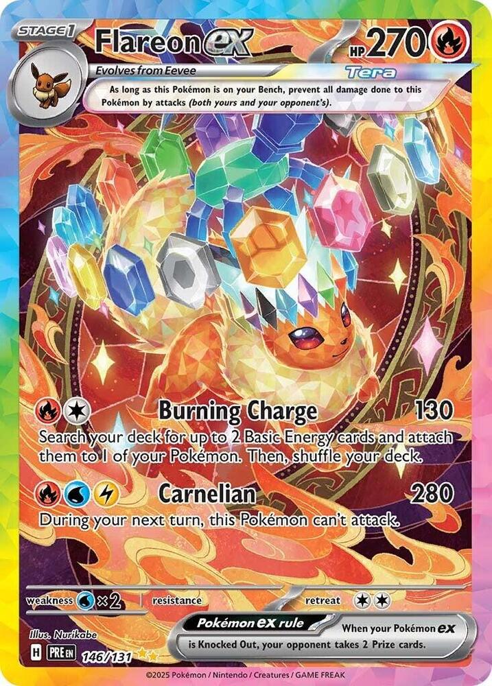 Flareon ex (146/131) [Scarlet & Violet: Prismatic Evolutions] | Game Master's Emporium (The New GME)