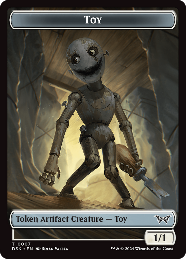 Toy // Treasure Double-Sided Token [Duskmourn: House of Horror Tokens] | Game Master's Emporium (The New GME)