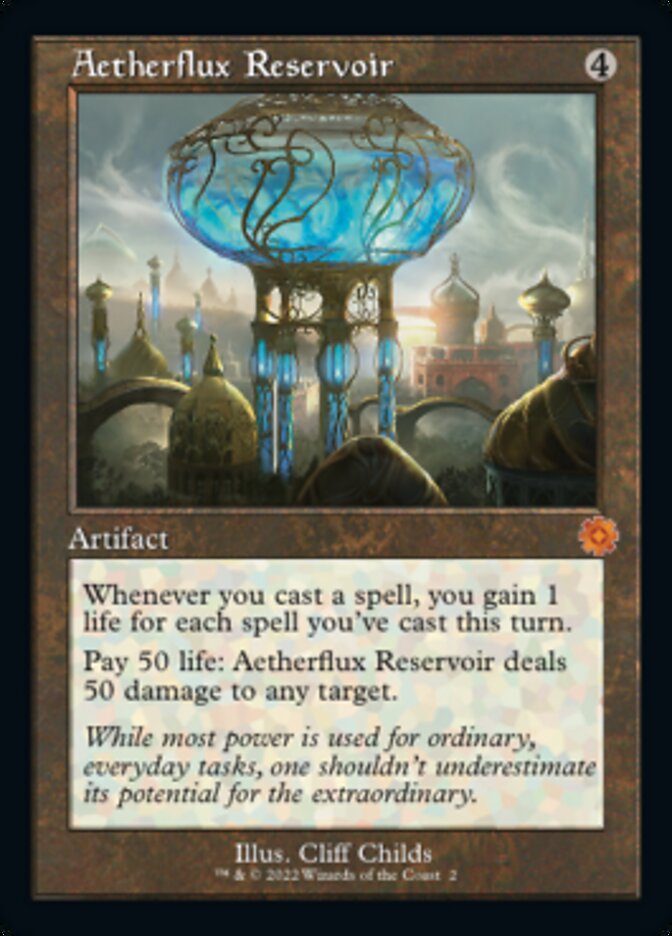 Aetherflux Reservoir (Retro) [The Brothers' War Retro Artifacts] | Game Master's Emporium (The New GME)