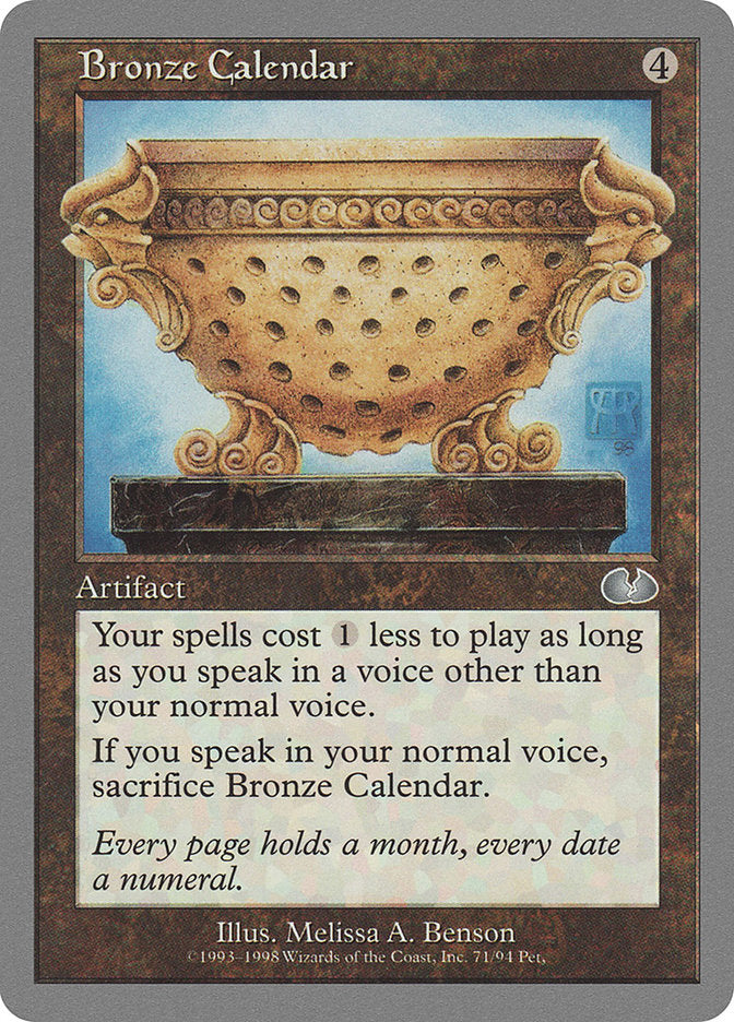 Bronze Calendar [Unglued] | Game Master's Emporium (The New GME)