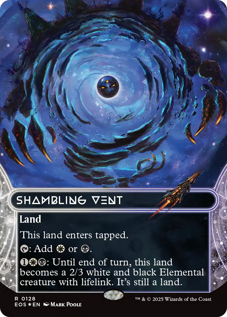 Shambling Vent (0128) (Borderless) (Galaxy Foil) [Edge of Eternities: Stellar Sights] | Game Master's Emporium (The New GME)