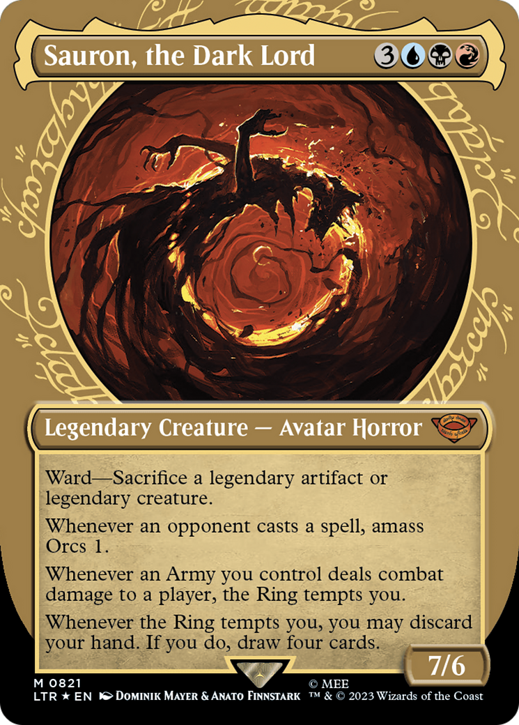 Sauron, the Dark Lord (Showcase) (Surge Foil) [The Lord of the Rings: Tales of Middle-Earth] | Game Master's Emporium (The New GME)