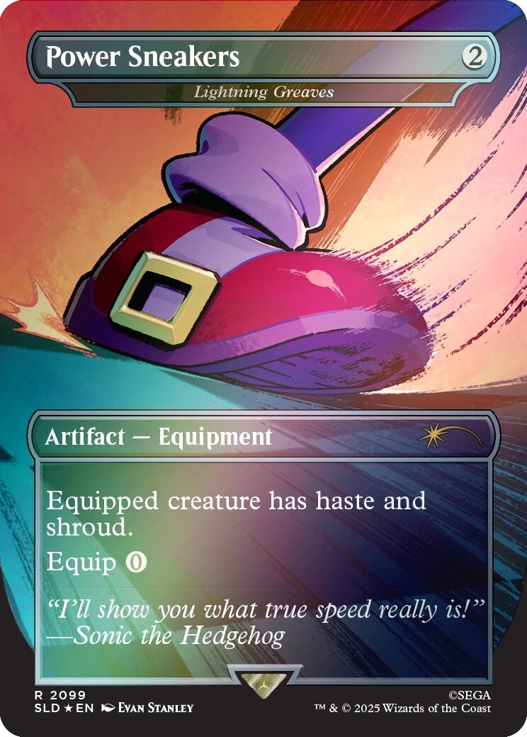 Power Sneakers - Lightning Greaves (Rainbow Foil) [Secret Lair Drop Series] | Game Master's Emporium (The New GME)