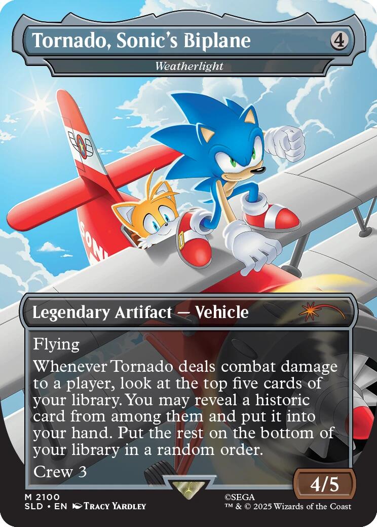 Tornado, Sonic's Biplane - Weatherlight [Secret Lair Drop Series] | Game Master's Emporium (The New GME)