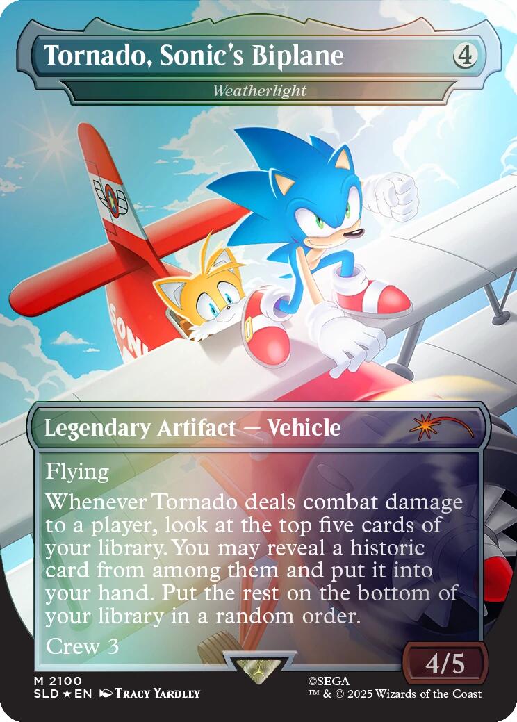 Tornado, Sonic's Biplane - Weatherlight (Rainbow Foil) [Secret Lair Drop Series] | Game Master's Emporium (The New GME)