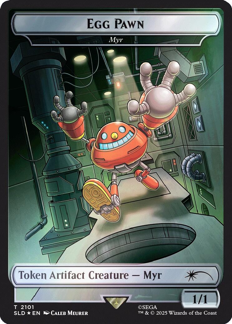 Egg Pawn - Myr Token (Rainbow Foil) [Secret Lair Drop Series] | Game Master's Emporium (The New GME)