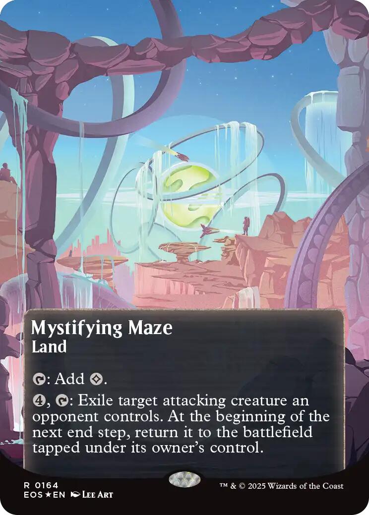 Mystifying Maze (0164) (Borderless) (Galaxy Foil) [Edge of Eternities: Stellar Sights] | Game Master's Emporium (The New GME)