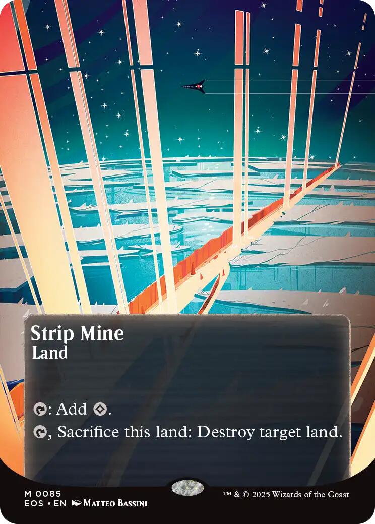 Strip Mine (0085) (Borderless) [Edge of Eternities: Stellar Sights] | Game Master's Emporium (The New GME)