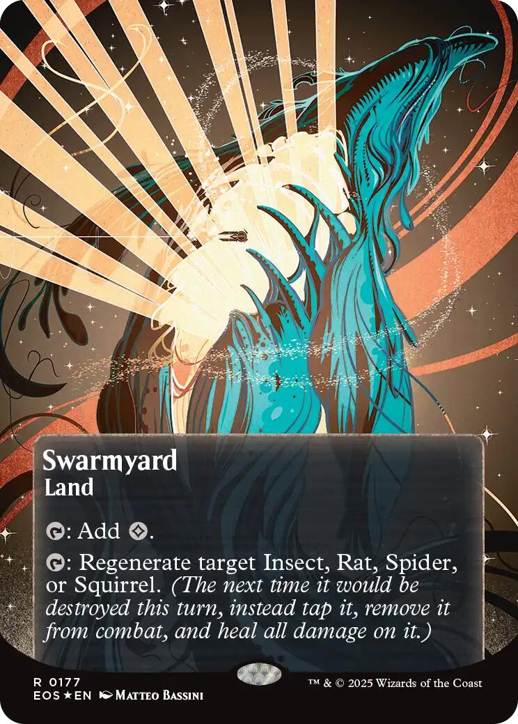 Swarmyard (0087) (Borderless) (Galaxy Foil) [Edge of Eternities: Stellar Sights] | Game Master's Emporium (The New GME)