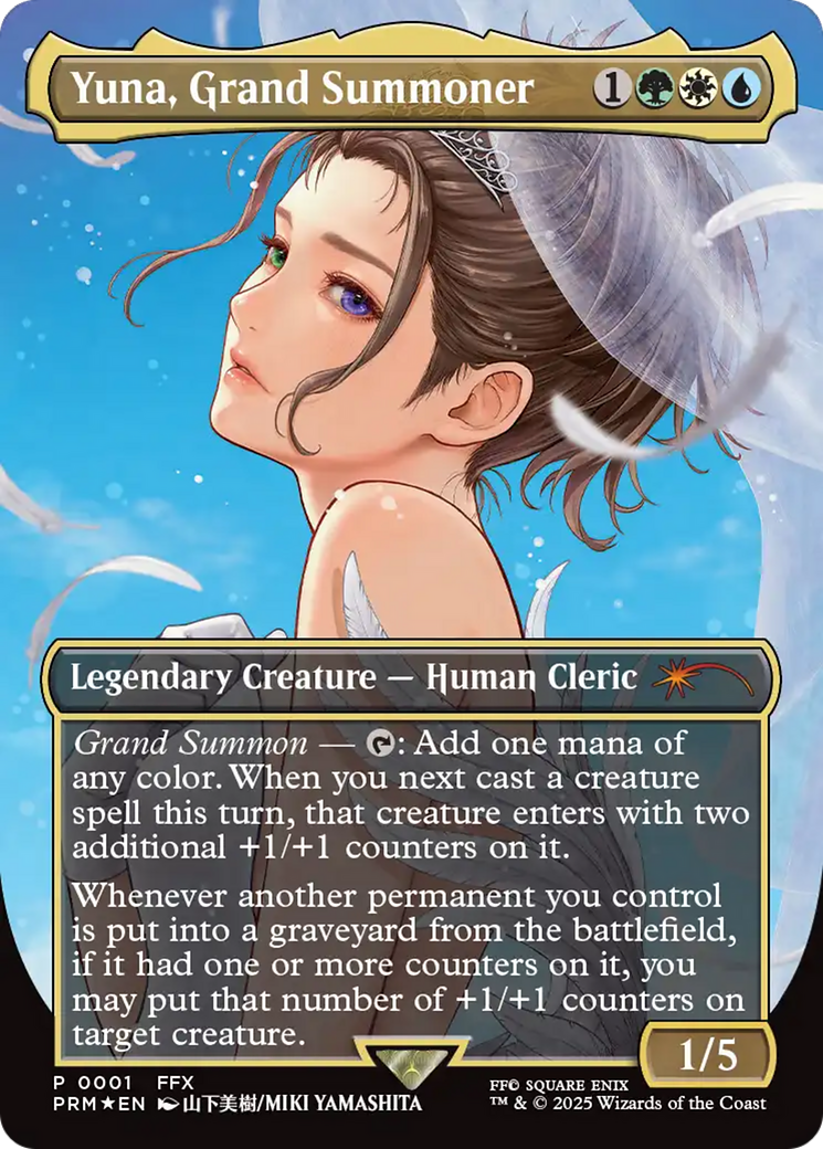 Yuna, Grand Summoner (Borderless) [Wizards Play Network 2025] | Game Master's Emporium (The New GME)