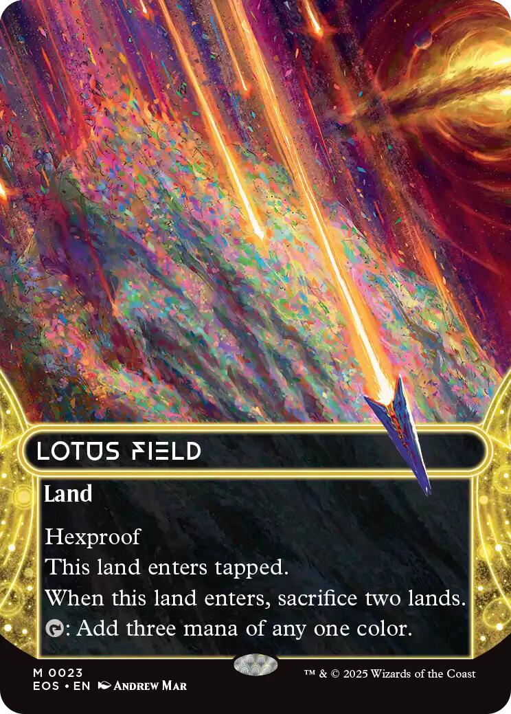 Lotus Field (0023) (Borderless) [Edge of Eternities: Stellar Sights] | Game Master's Emporium (The New GME)
