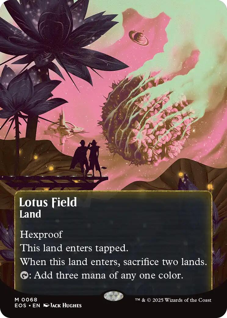 Lotus Field (0068) (Borderless) [Edge of Eternities: Stellar Sights] | Game Master's Emporium (The New GME)