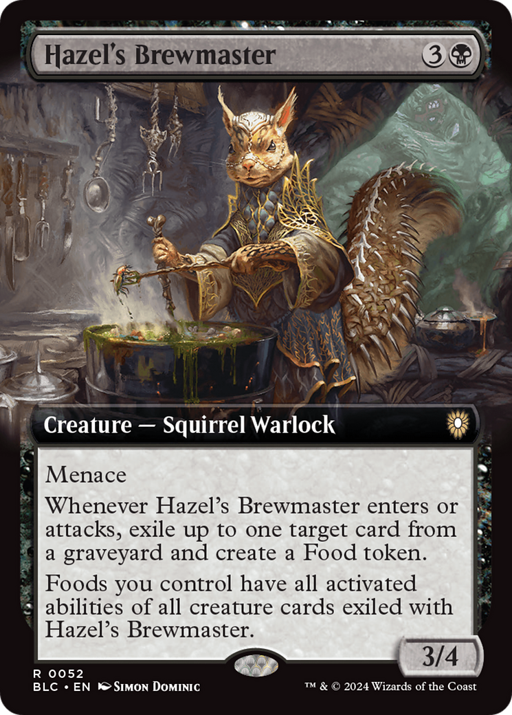 Hazel's Brewmaster (Extended Art) [Bloomburrow Commander] | Game Master's Emporium (The New GME)