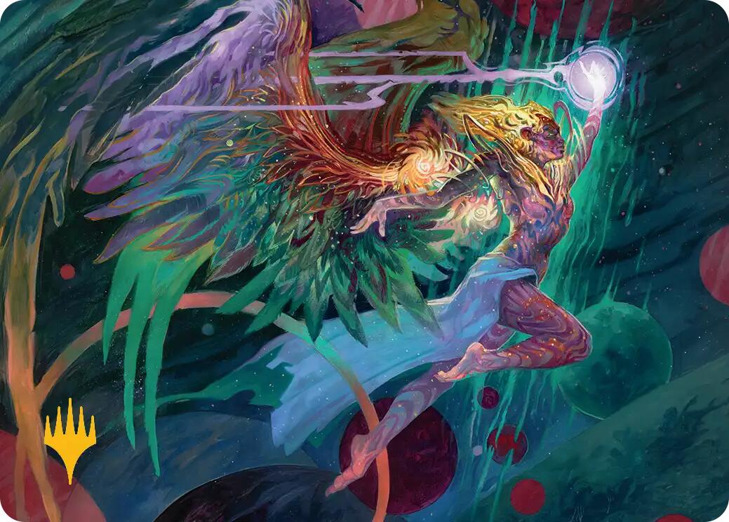 Exalted Sunborn Art Card (Gold-Stamped Signature) [Edge of Eternities Art Series] | Game Master's Emporium (The New GME)