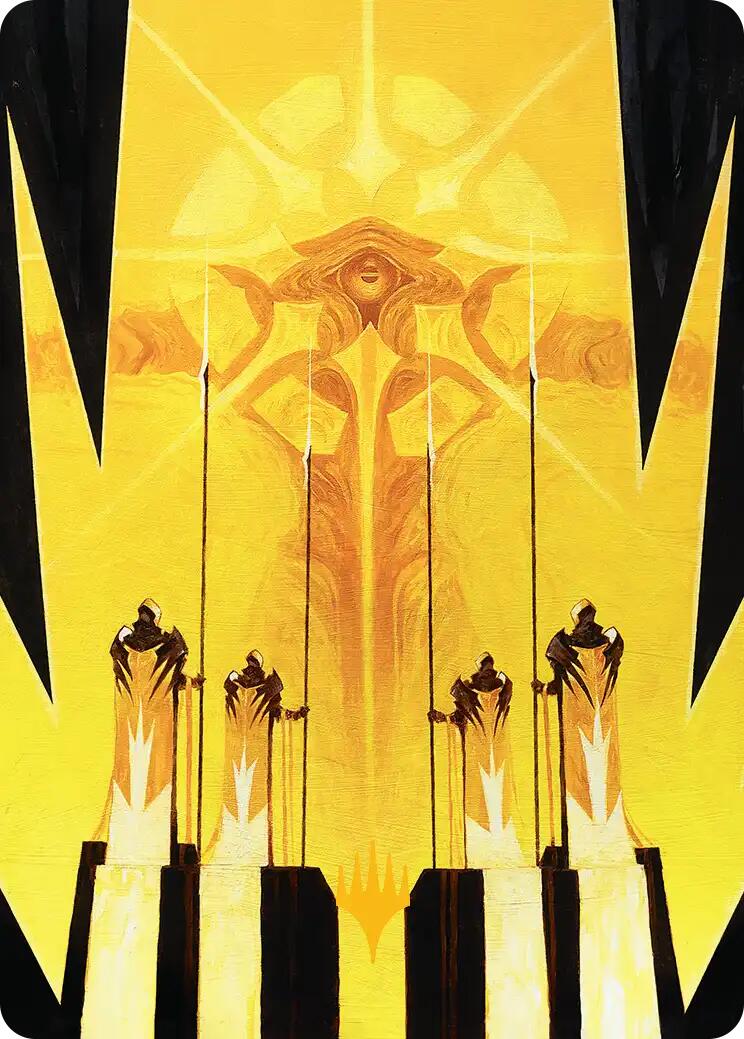 Hardlight Containment Art Card (Gold-Stamped Planeswalker Symbol) [Edge of Eternities Art Series] | Game Master's Emporium (The New GME)