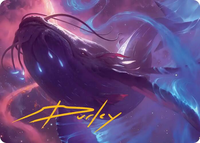 Starbreach Whale Art Card (Gold-Stamped Signature) [Edge of Eternities Art Series] | Game Master's Emporium (The New GME)