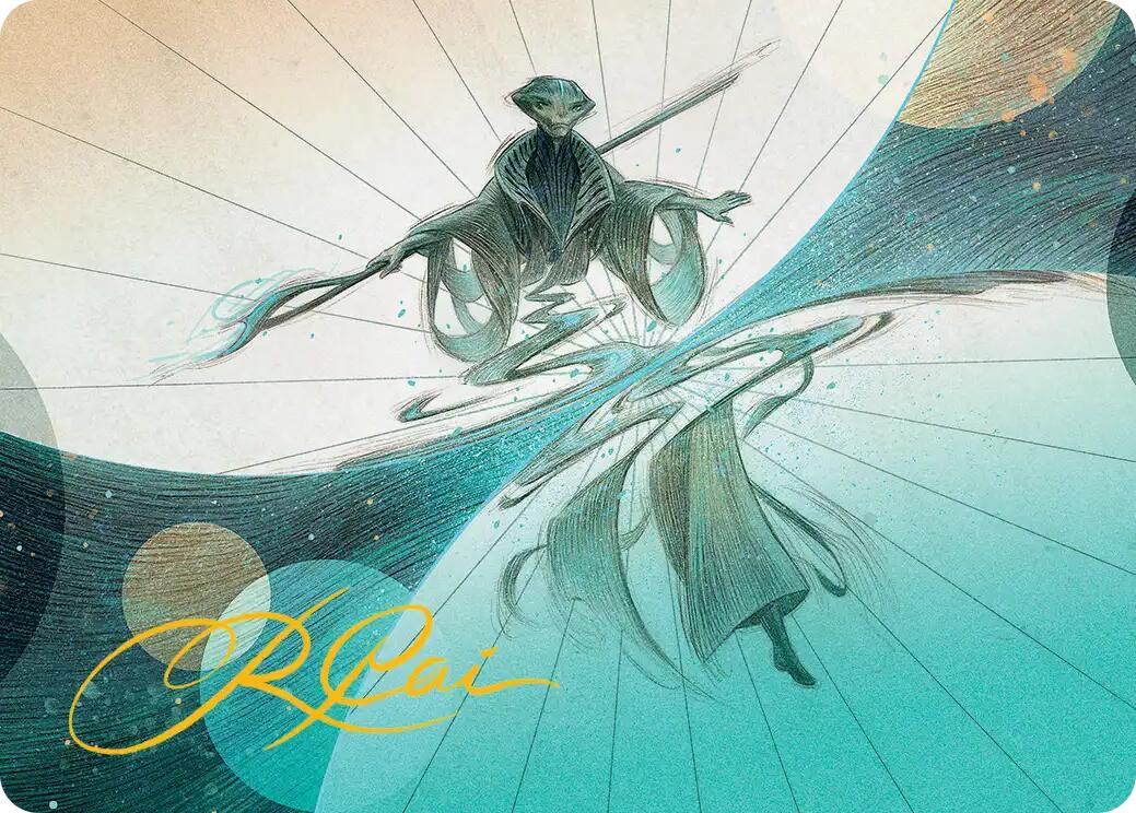 Weftwalking Art Card (Gold-Stamped Signature) [Edge of Eternities Art Series] | Game Master's Emporium (The New GME)