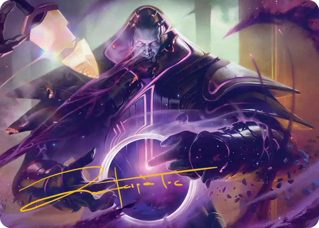 Embrace Oblivion Art Card (Gold-Stamped Signature) [Edge of Eternities Art Series] | Game Master's Emporium (The New GME)