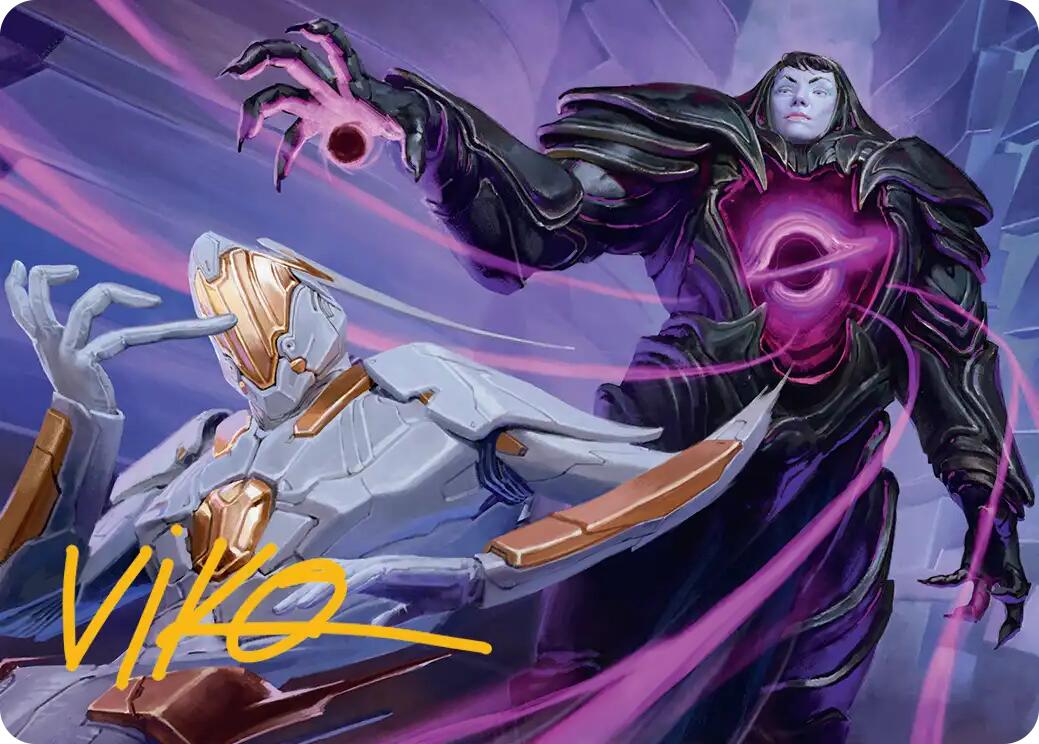 Lightless Evangel Art Card (Gold-Stamped Signature) [Edge of Eternities Art Series] | Game Master's Emporium (The New GME)