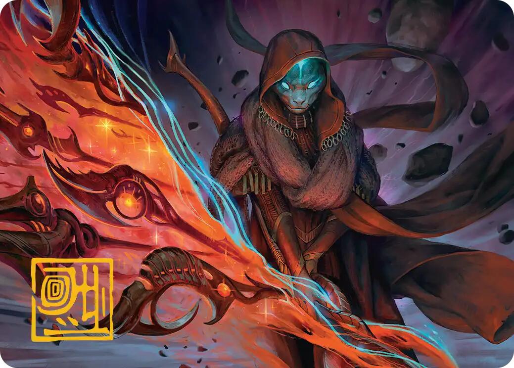Weftstalker Ardent Art Card (Gold-Stamped Signature) [Edge of Eternities Art Series] | Game Master's Emporium (The New GME)