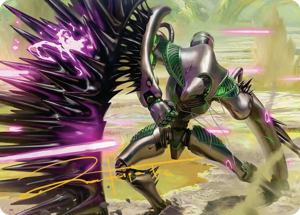 Tapestry Warden Art Card (Gold-Stamped Signature) [Edge of Eternities Art Series] | Game Master's Emporium (The New GME)