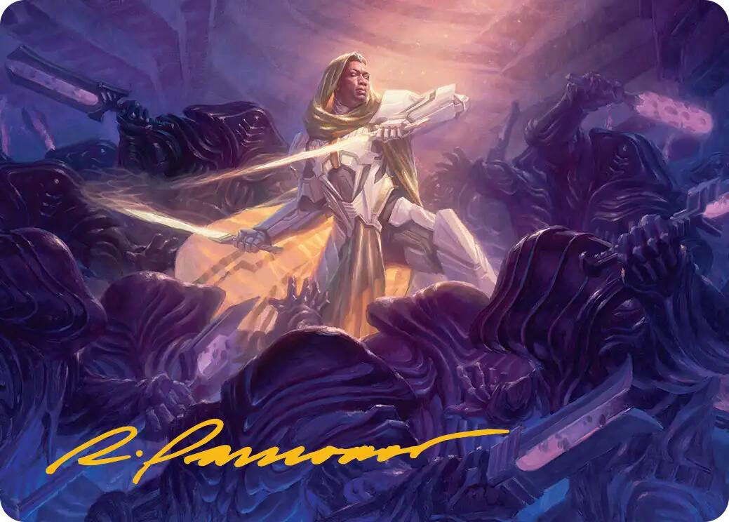Syr Vondam, Sunstar Exemplar Art Card (Gold-Stamped Signature) [Edge of Eternities Art Series] | Game Master's Emporium (The New GME)