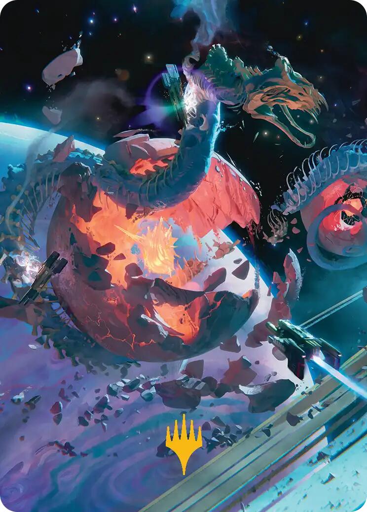 Scavenger Grounds Art Card (47/54) (Gold-Stamped Planeswalker Symbol) [Edge of Eternities Art Series] | Game Master's Emporium (The New GME)