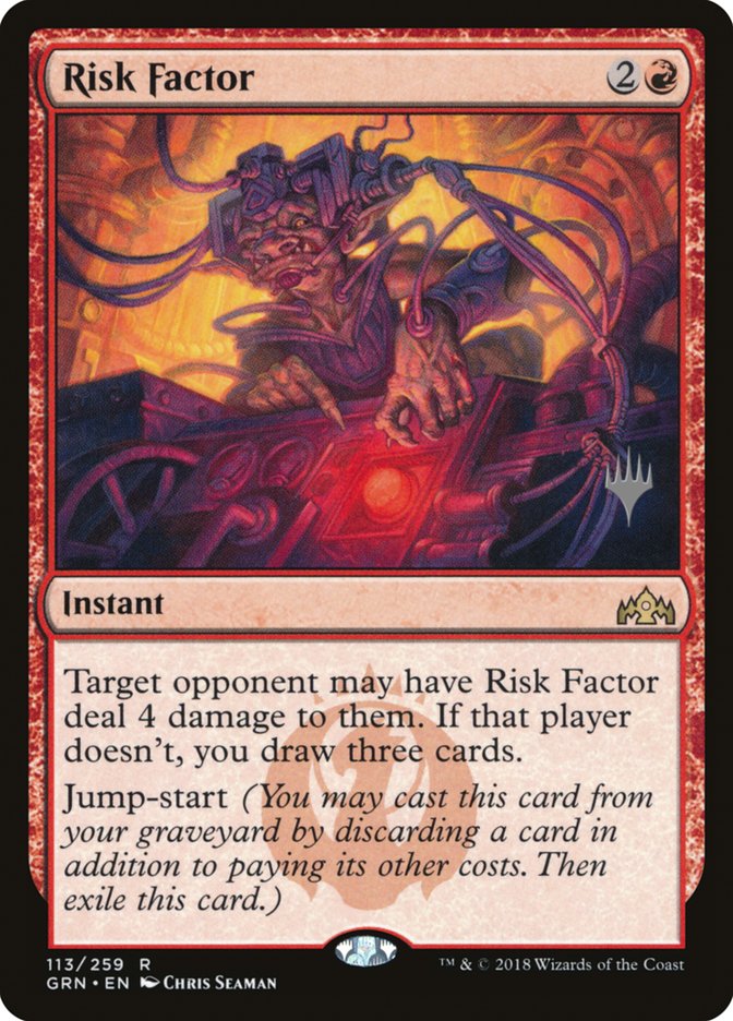Risk Factor (Promo Pack) [Guilds of Ravnica Promos] | Game Master's Emporium (The New GME)