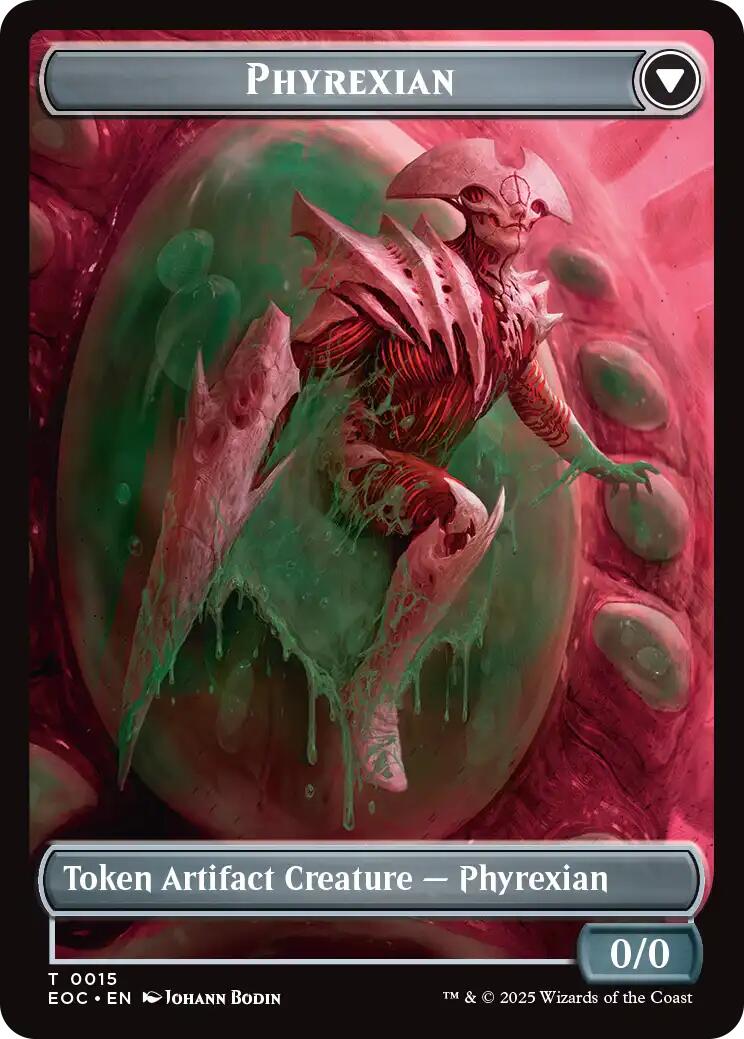 Incubator // Phyrexian Double-Sided Token [Edge of Eternities Commander Tokens] | Game Master's Emporium (The New GME)
