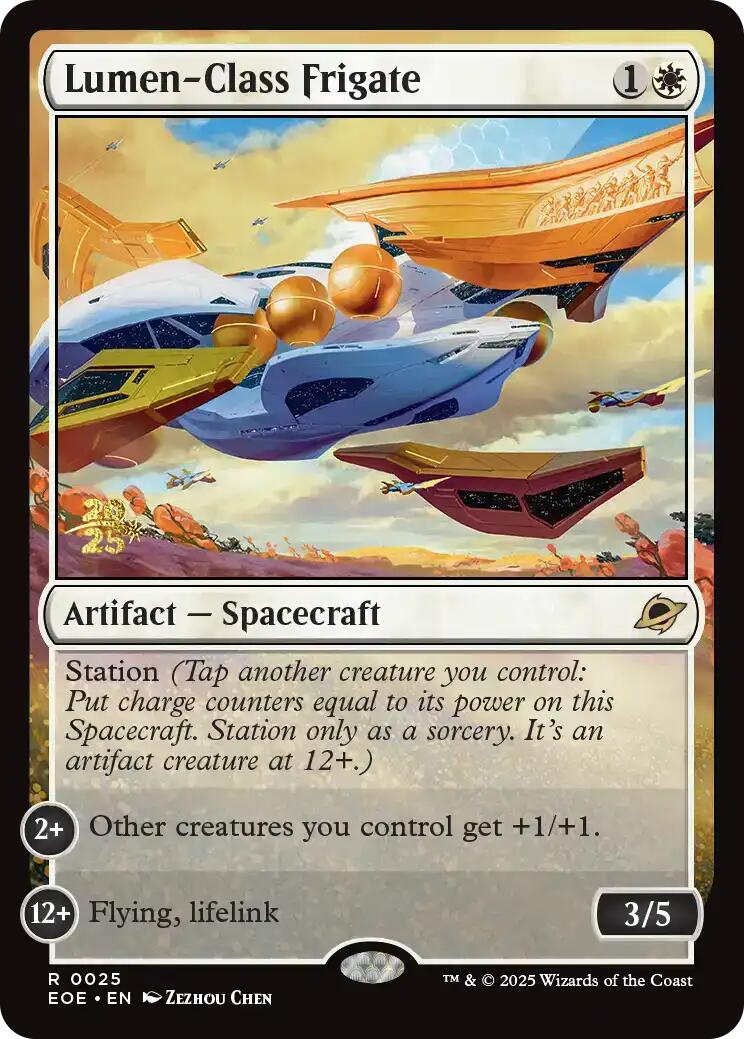 Lumen-Class Frigate [Edge of Eternities Prerelease Promos] | Game Master's Emporium (The New GME)