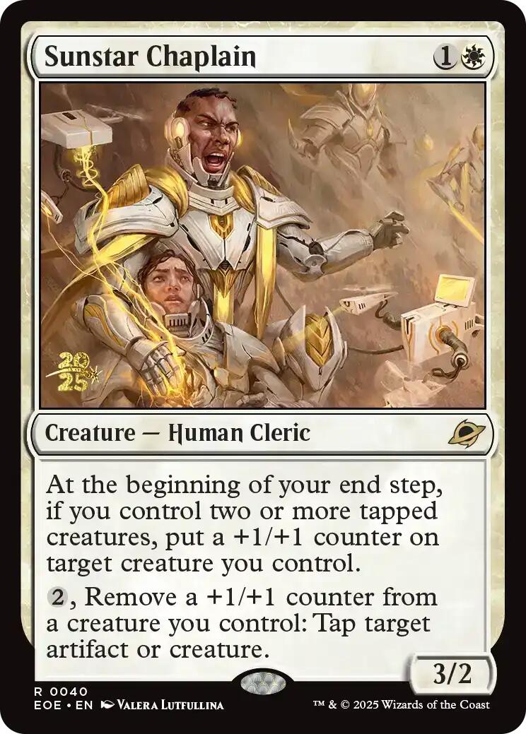 Sunstar Chaplain [Edge of Eternities Prerelease Promos] | Game Master's Emporium (The New GME)