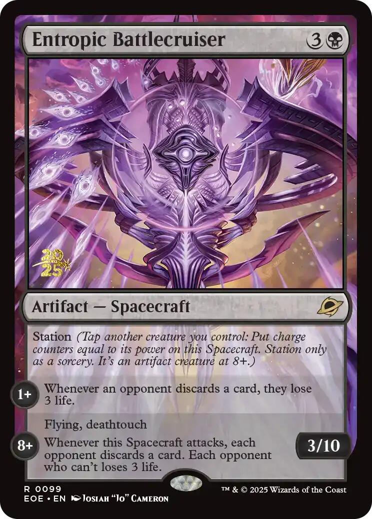 Entropic Battlecruiser [Edge of Eternities Prerelease Promos] | Game Master's Emporium (The New GME)