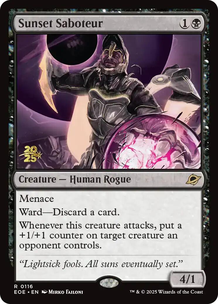Sunset Saboteur [Edge of Eternities Prerelease Promos] | Game Master's Emporium (The New GME)