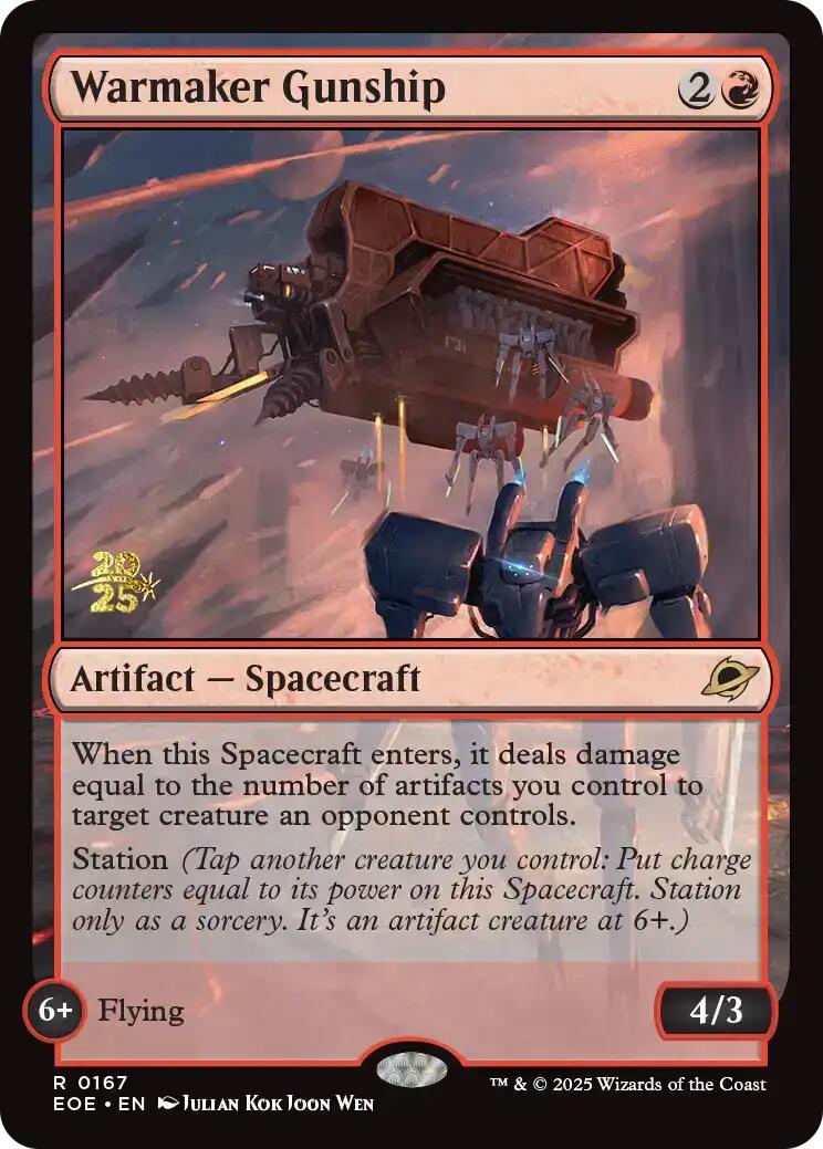 Warmaker Gunship [Edge of Eternities Prerelease Promos] | Game Master's Emporium (The New GME)