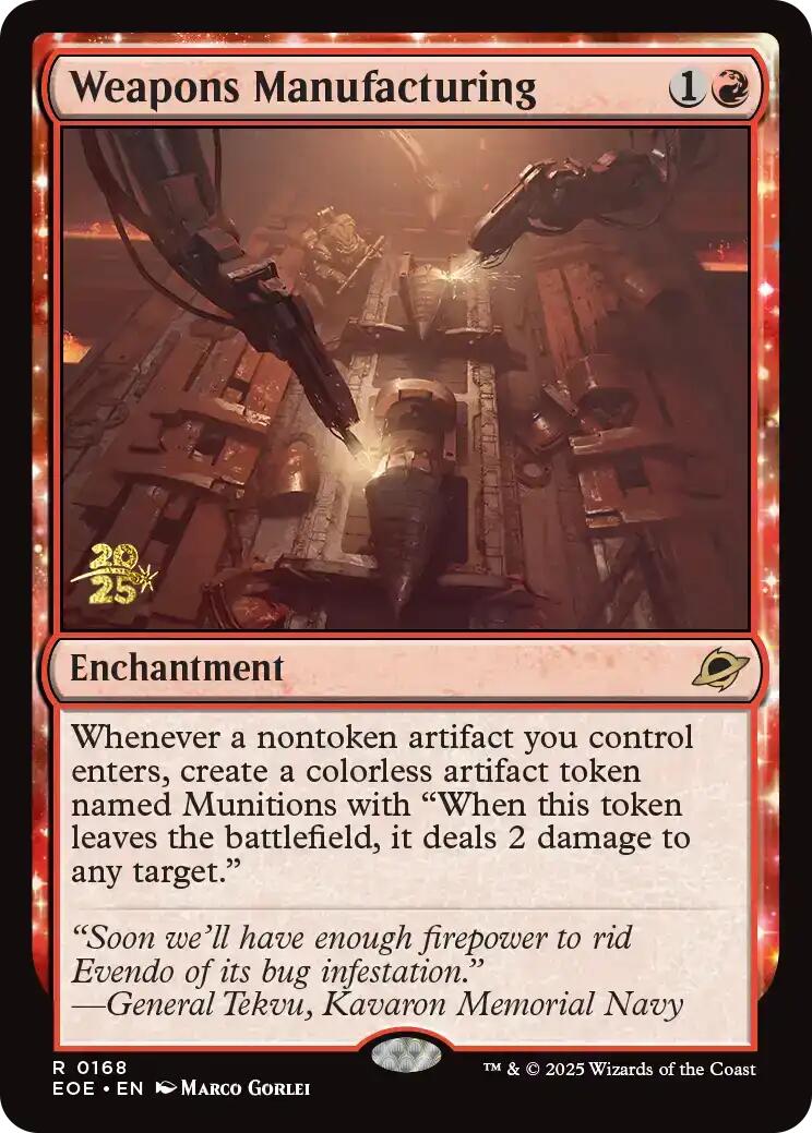 Weapons Manufacturing [Edge of Eternities Prerelease Promos] | Game Master's Emporium (The New GME)