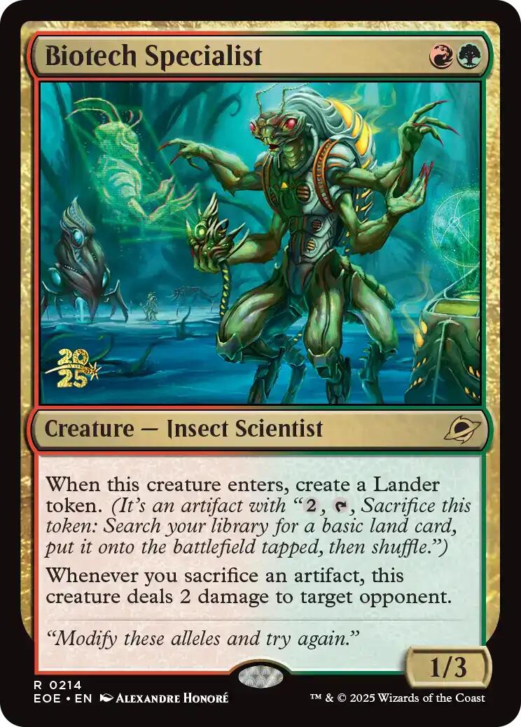 Biotech Specialist [Edge of Eternities Prerelease Promos] | Game Master's Emporium (The New GME)