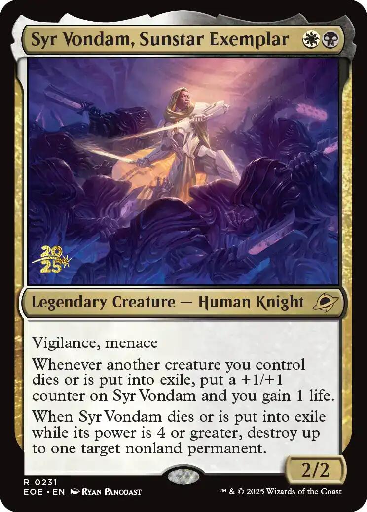 Syr Vondam, Sunstar Exemplar [Edge of Eternities Prerelease Promos] | Game Master's Emporium (The New GME)