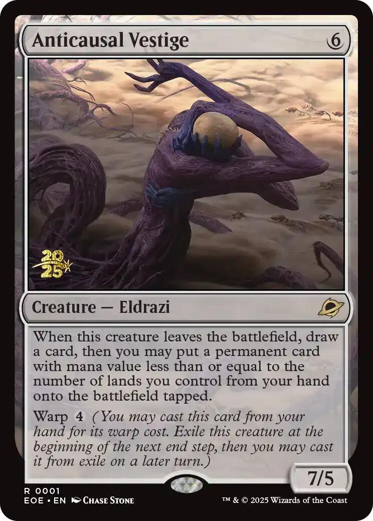 Anticausal Vestige [Edge of Eternities Prerelease Promos] | Game Master's Emporium (The New GME)