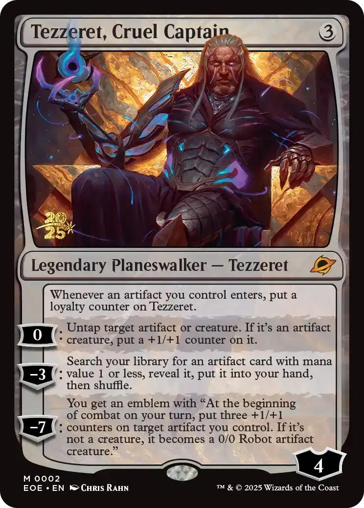 Tezzeret, Cruel Captain [Edge of Eternities Prerelease Promos] | Game Master's Emporium (The New GME)