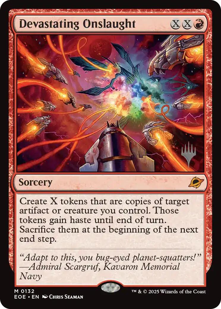 Devastating Onslaught [Edge of Eternities Promo Pack] | Game Master's Emporium (The New GME)