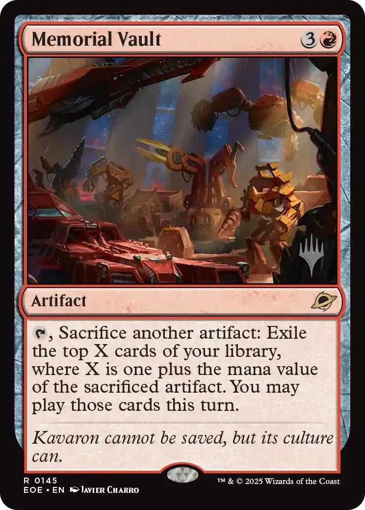 Memorial Vault [Edge of Eternities Promo Pack] | Game Master's Emporium (The New GME)