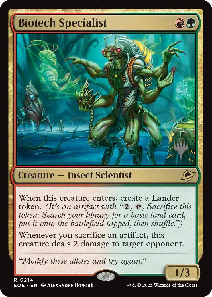 Biotech Specialist [Edge of Eternities Promo Pack] | Game Master's Emporium (The New GME)