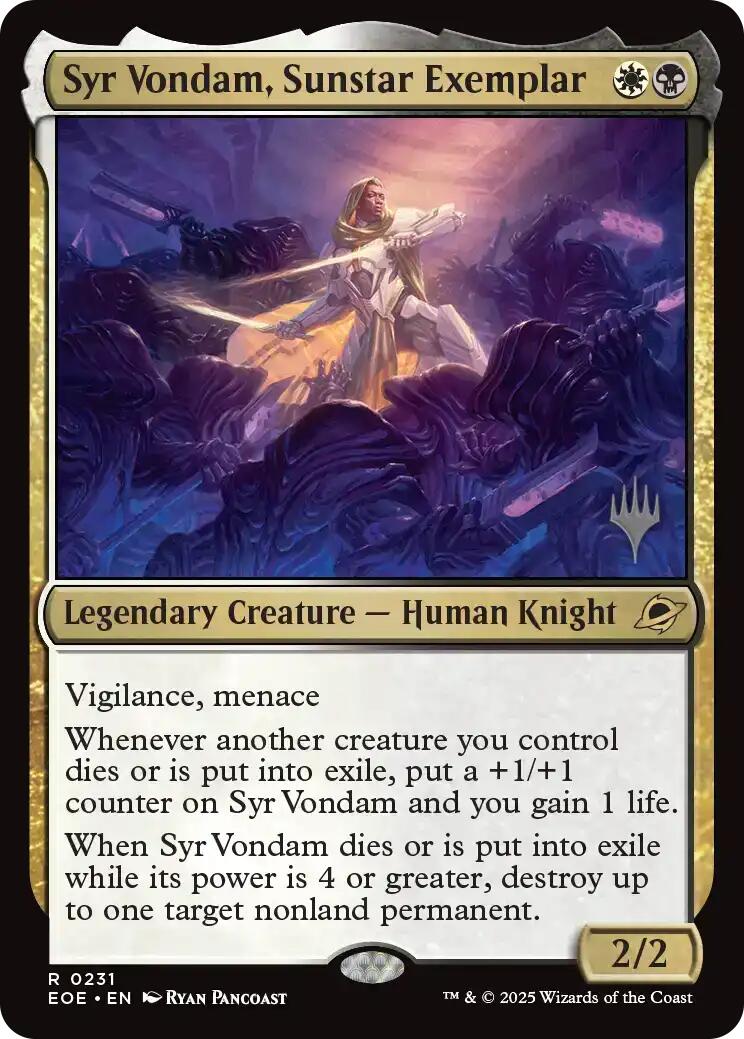 Syr Vondam, Sunstar Exemplar [Edge of Eternities Promo Pack] | Game Master's Emporium (The New GME)