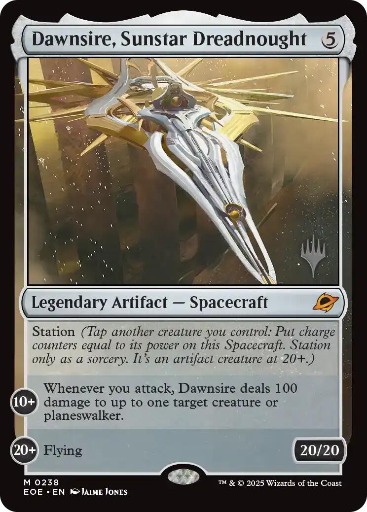 Dawnsire, Sunstar Dreadnought [Edge of Eternities Promo Pack] | Game Master's Emporium (The New GME)