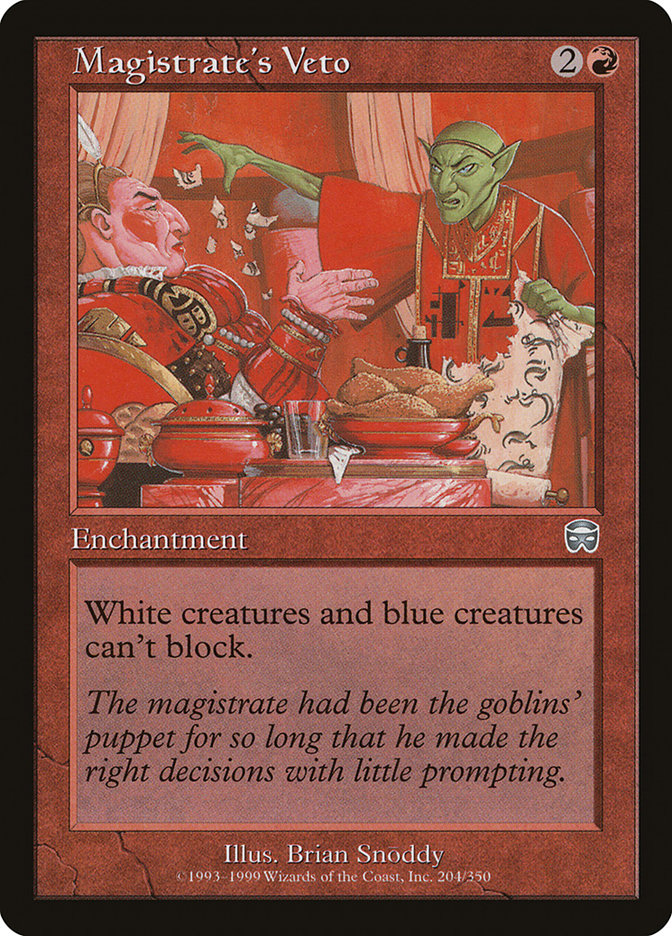 Magistrate's Veto [Mercadian Masques] | Game Master's Emporium (The New GME)