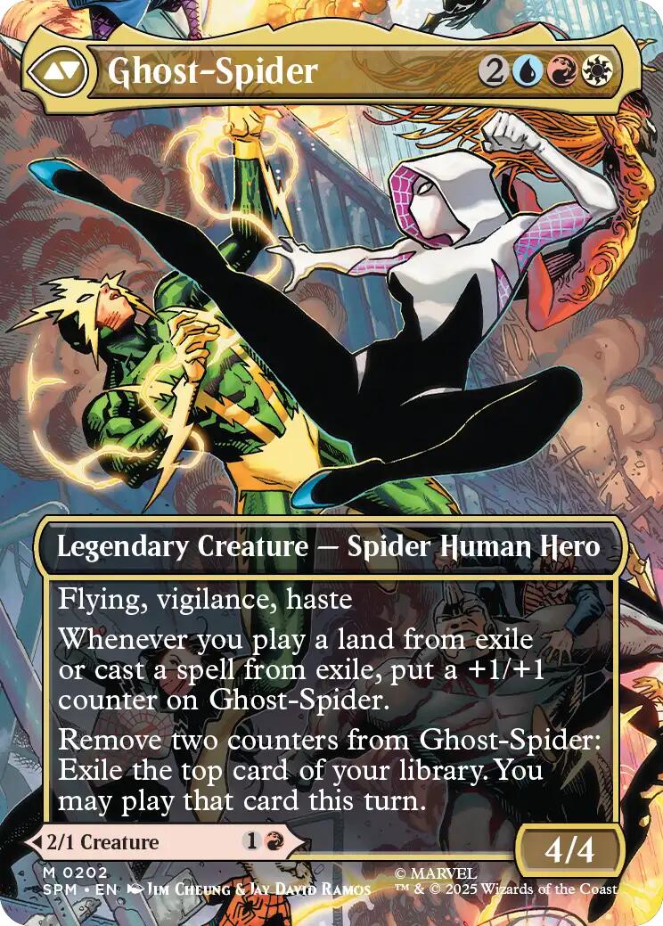 Gwen Stacy (0202) (Borderless) [Marvel's Spider-Man] | Game Master's Emporium (The New GME)