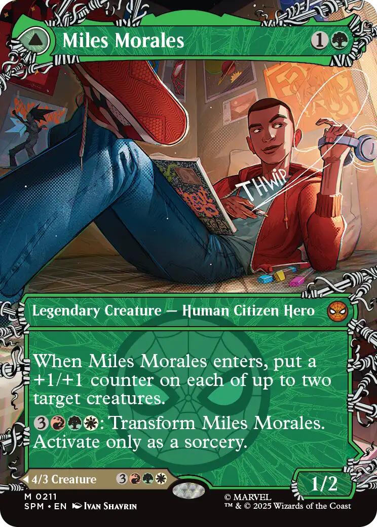 Miles Morales (0211) (Borderless) [Marvel's Spider-Man] | Game Master's Emporium (The New GME)