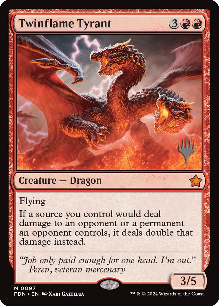 Twinflame Tyrant [Edge of Eternities Promo Pack] | Game Master's Emporium (The New GME)